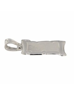 PLACA-126 - PERGAMINO DE PLATA CON CENTRO MATIZADO 26 MM 2