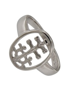 S-2240 - SORTIJA DE PLATA CON MOTIVO DE LA VIRGEN MIALGROSA 