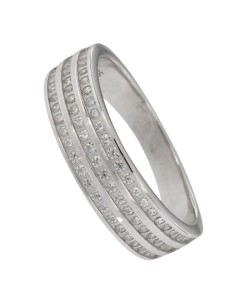 S-2138 - SORTIJA DE PLATA CON TRIPLE TIRA DE CIRCONITA