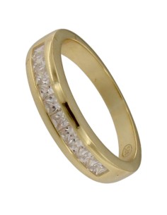 S-2266 - SORTIJA DE PLATA CHAPADA EN ORO DE CARRIL DE 5,50 MM