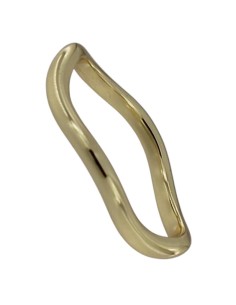 S-2220 - SORTIJA DE PLATA CHAPADO EN ORO VOLTEADO 