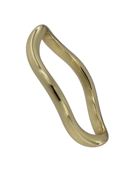 S-2220 - SORTIJA DE PLATA CHAPADO EN ORO VOLTEADO 