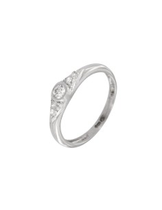 S-1314 - SORTIJA DE PLATA CON CIRCONITAS Y PIEDRA CENTRAL