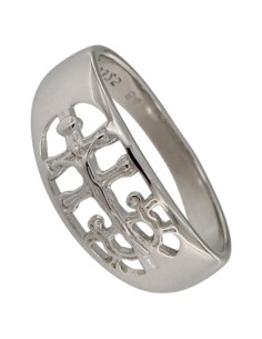 S-2250 - SORTIJA DE PLATA CON MOTIVO DE LA VIRGEN DE LA MILAGROSA